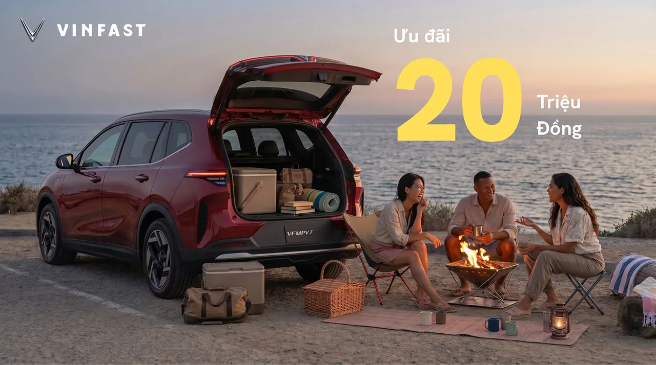 Tháng 8/2026, VF MPV 7 ưu đãi 20 triệu đồng